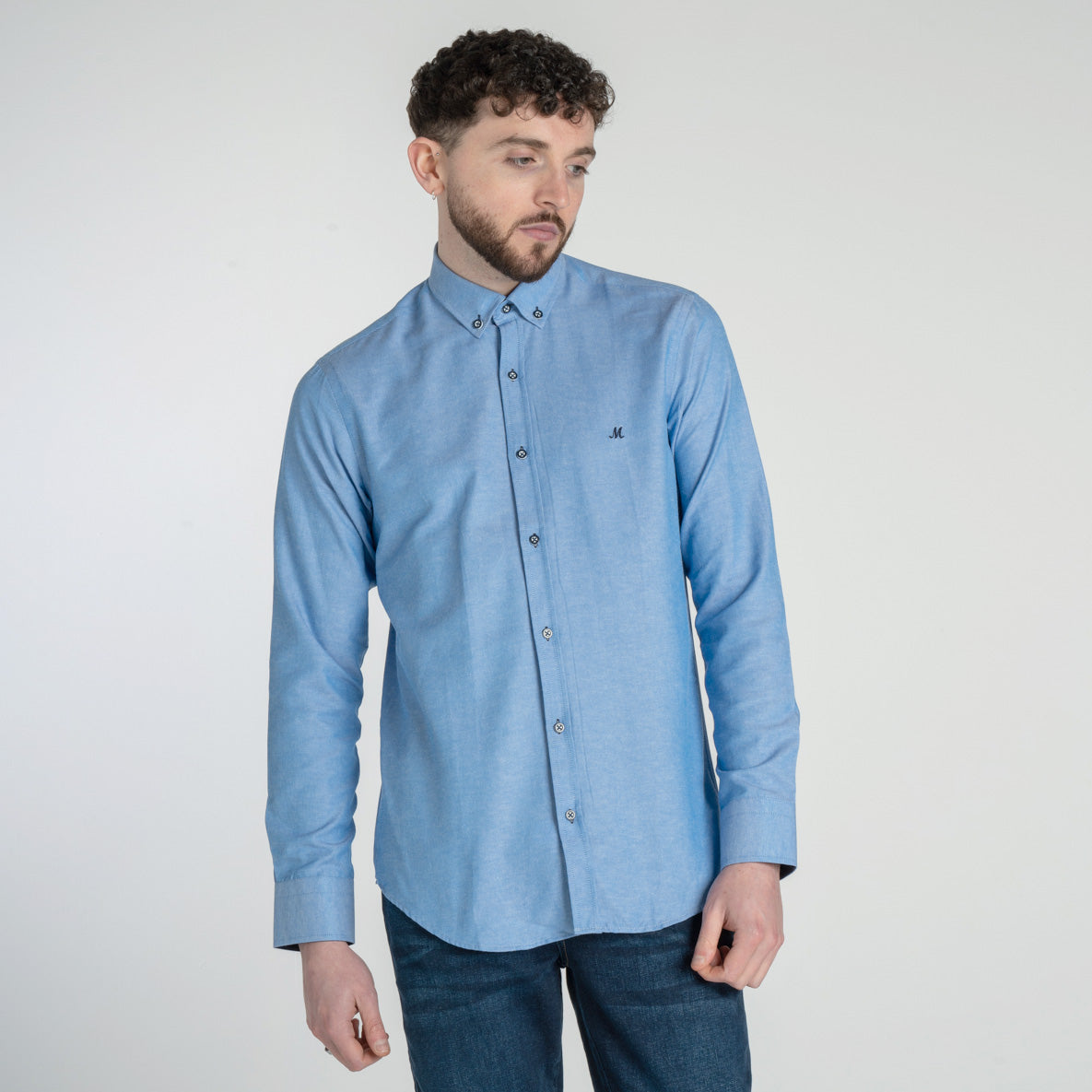 Lolland Chambray Blue Oxford Shirt