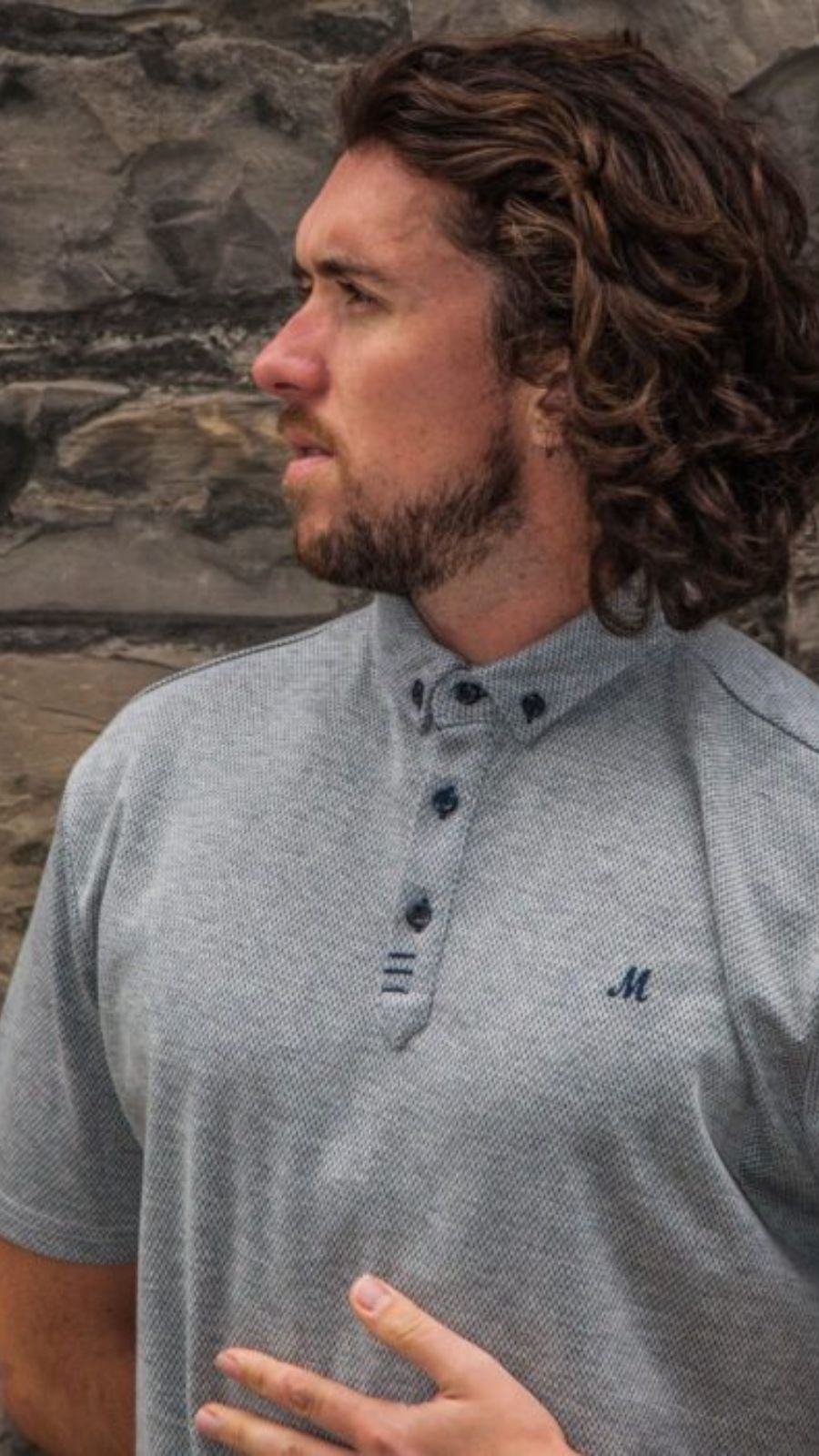 Reshmi Grey Piquet Polo