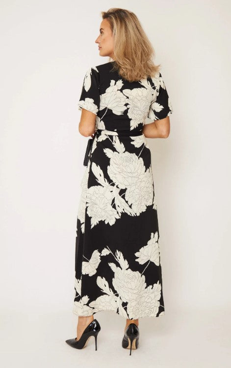 Farrah Black Frill Detail Dress