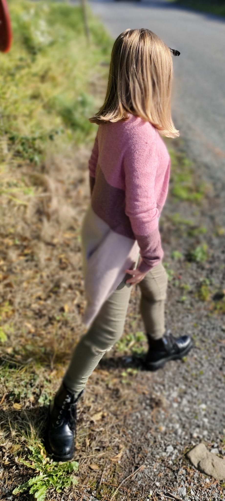 Lina Faded Blush Cardigan Teens