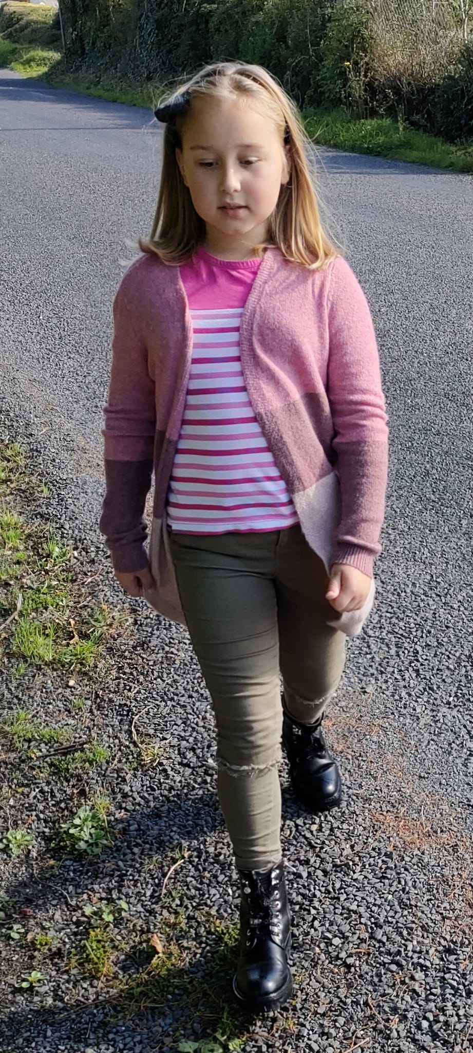 Lina Faded Blush Cardigan Teens