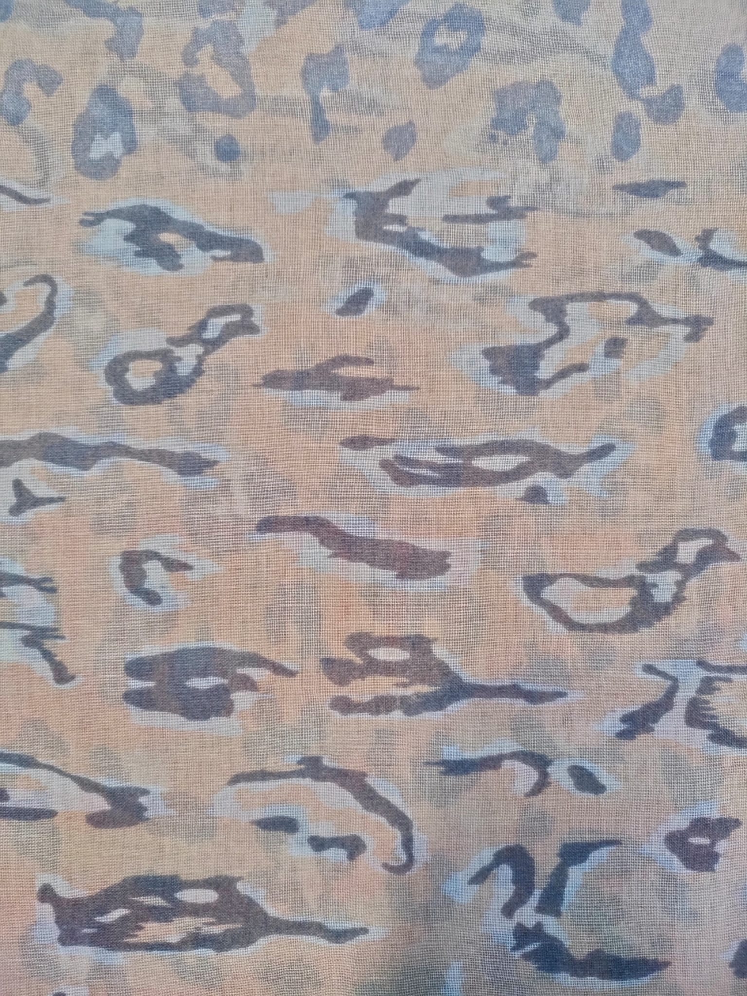 Estelle Taupe Leopard Print Scarf
