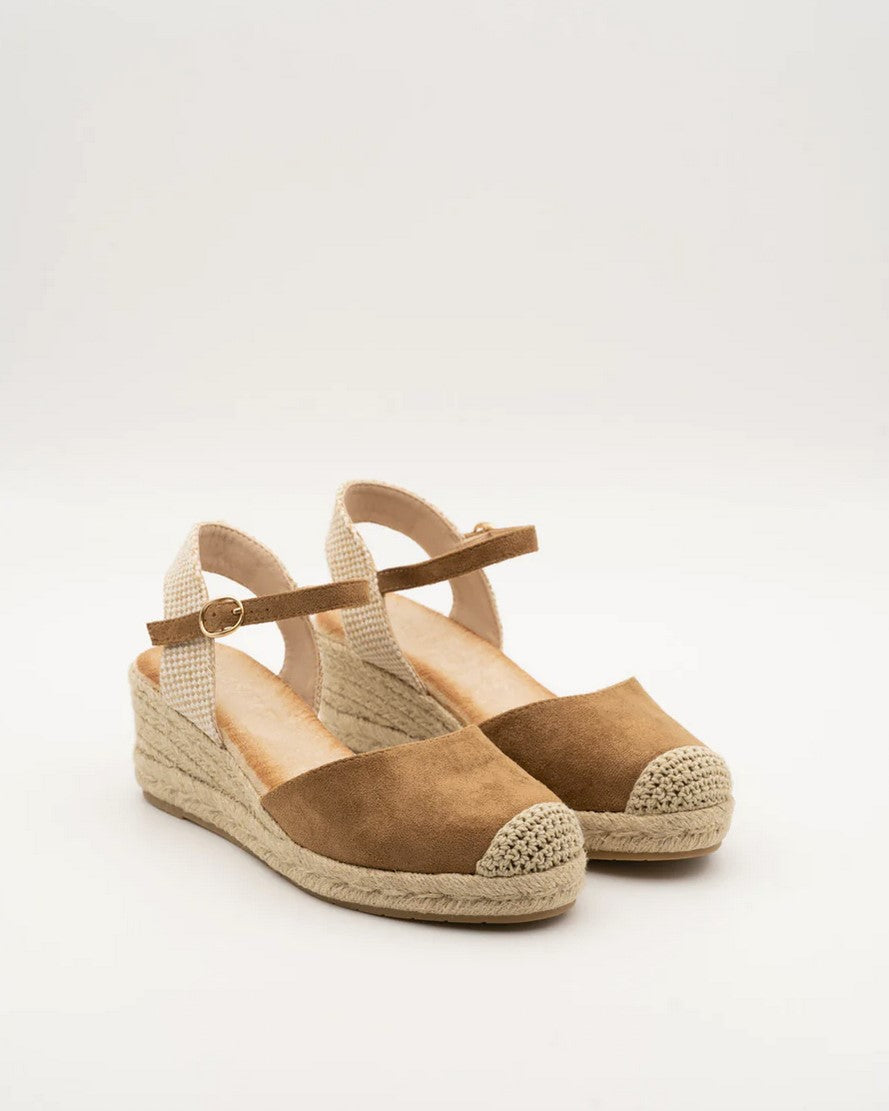 Marisa Camel Wedge Espadrille Sandals