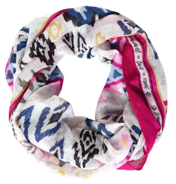 Zenni White Loop Scarf