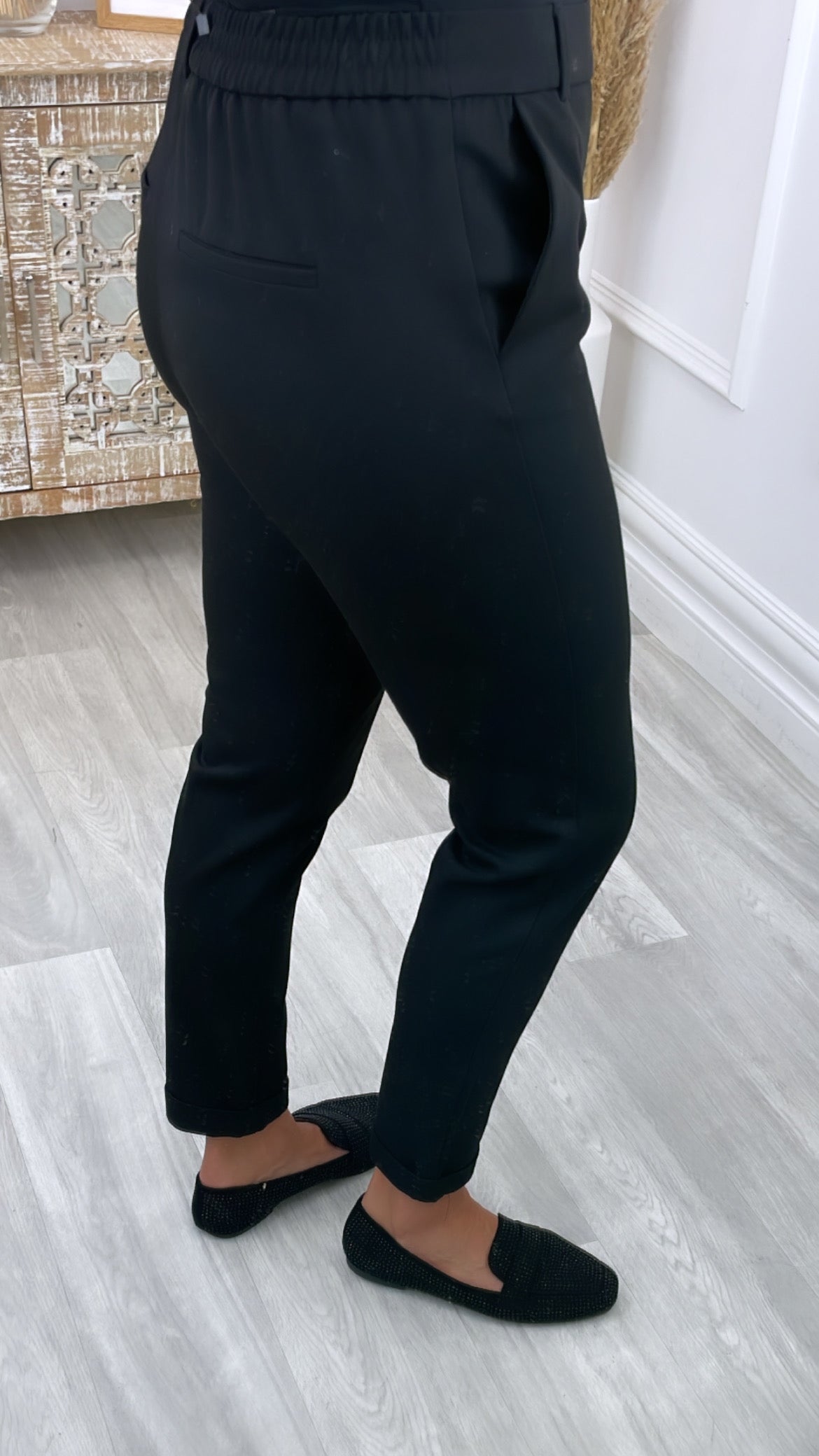 Maya Black Tailored Trousers