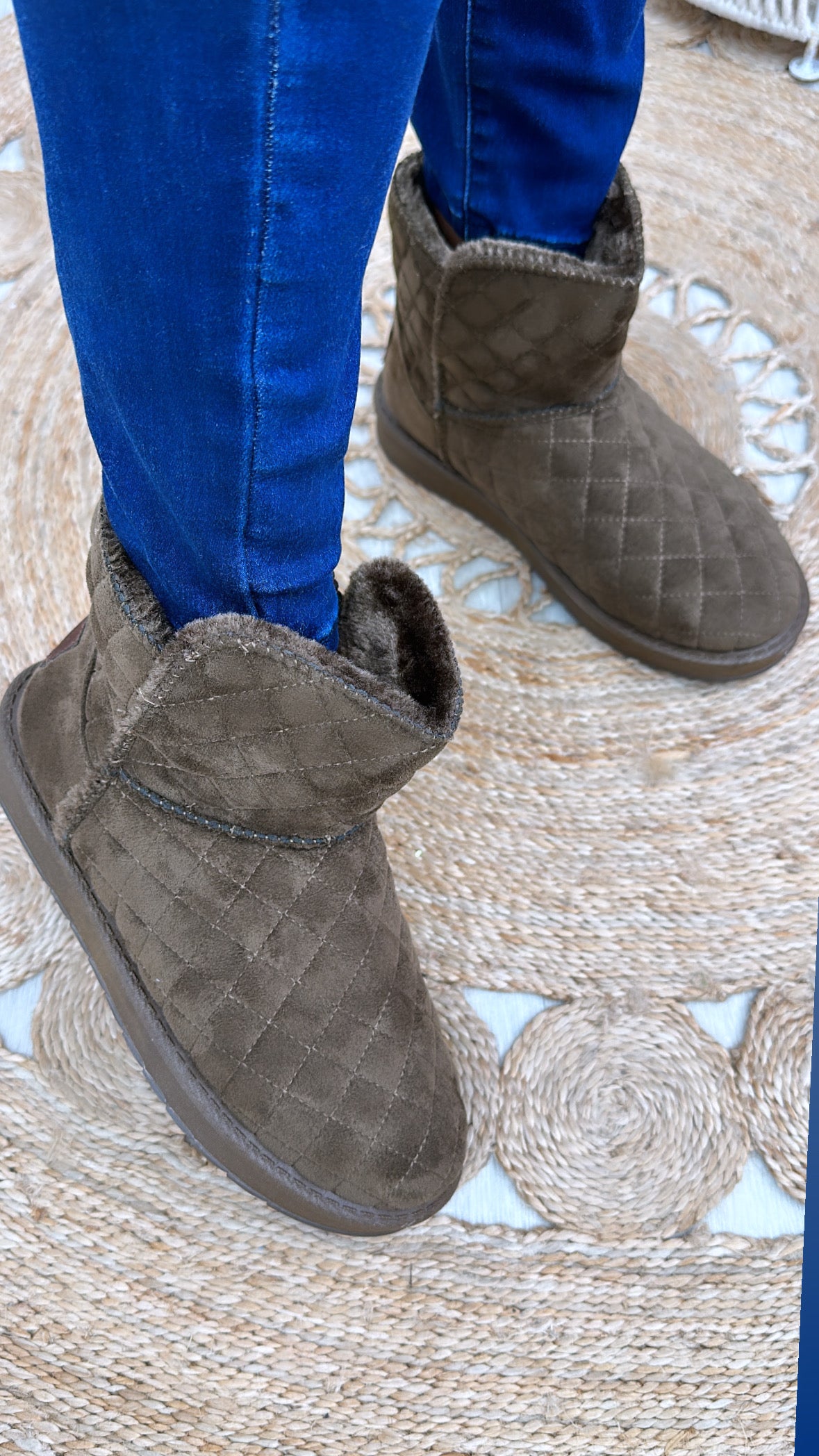 Glenda Brown Faux Fur Boots