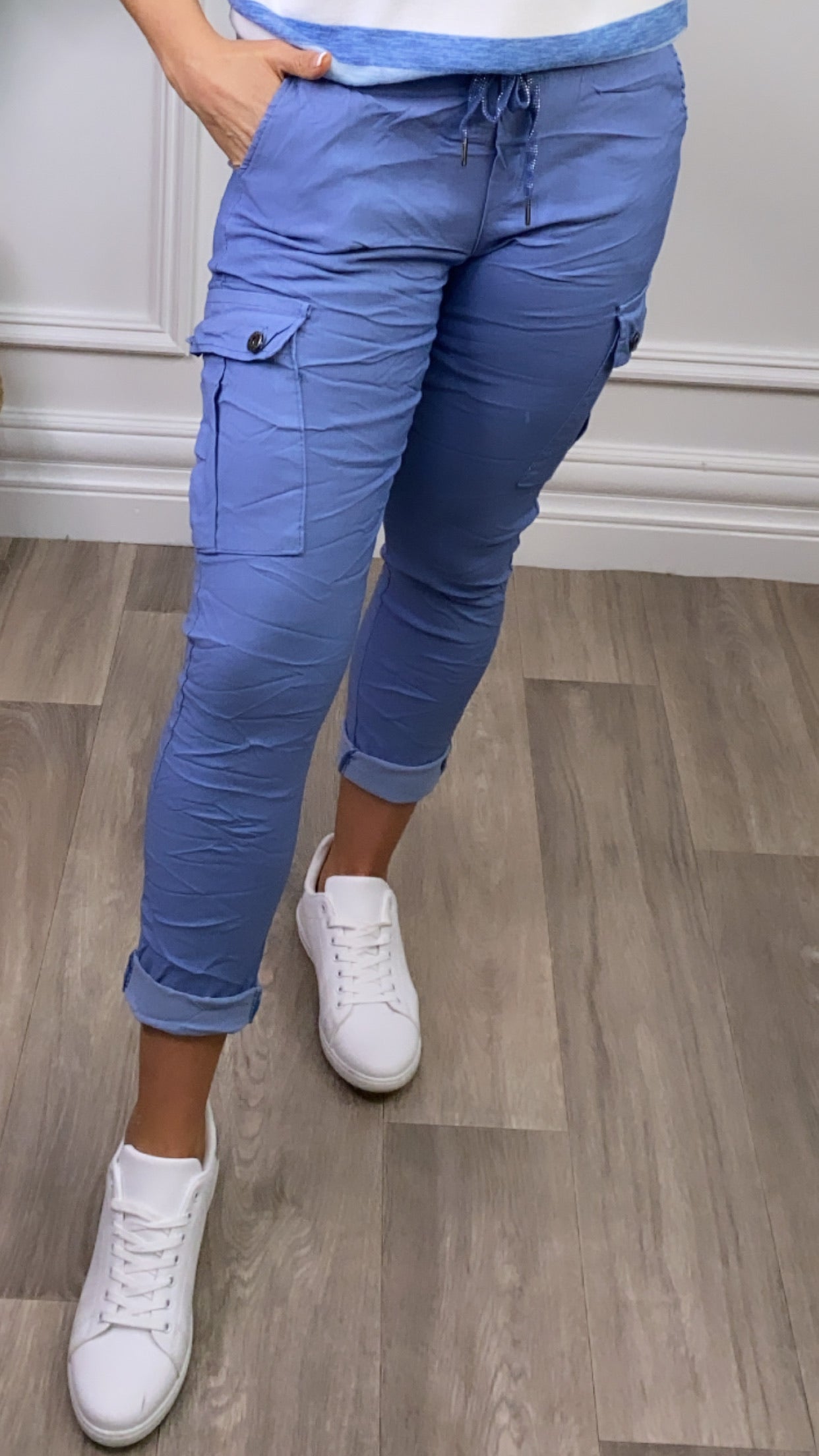 Sonia Denim Cargo Chino Joggers