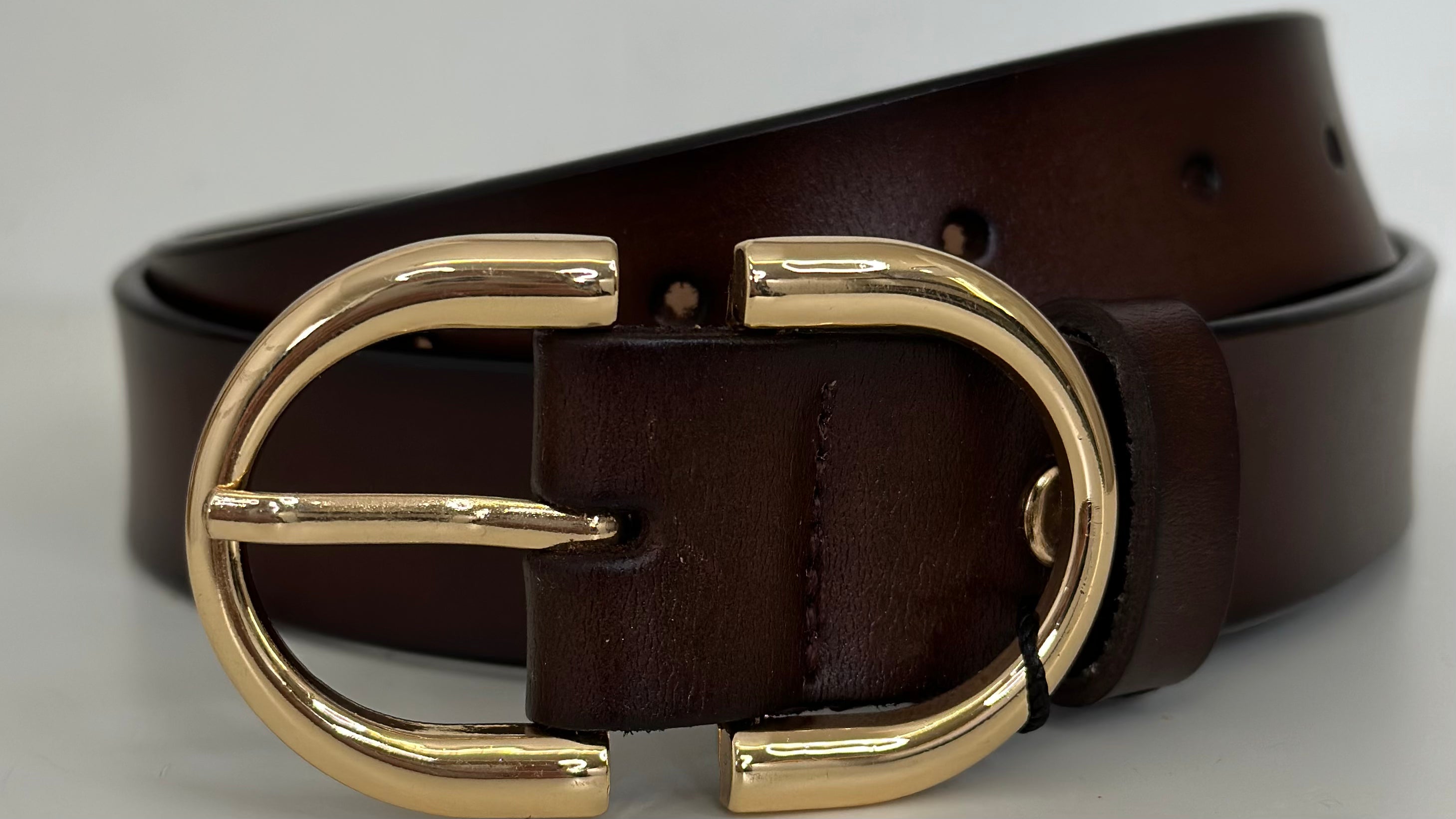 Calista Brown Leather Jeans Belt