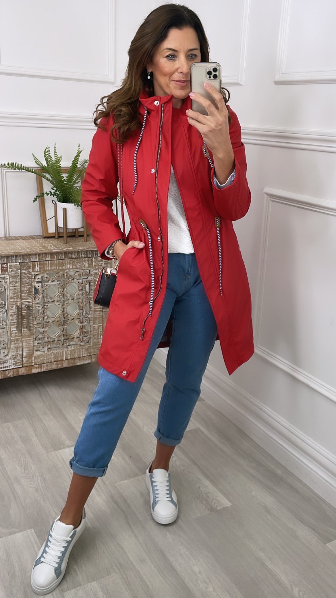 Charlotte Red Rain Jacket