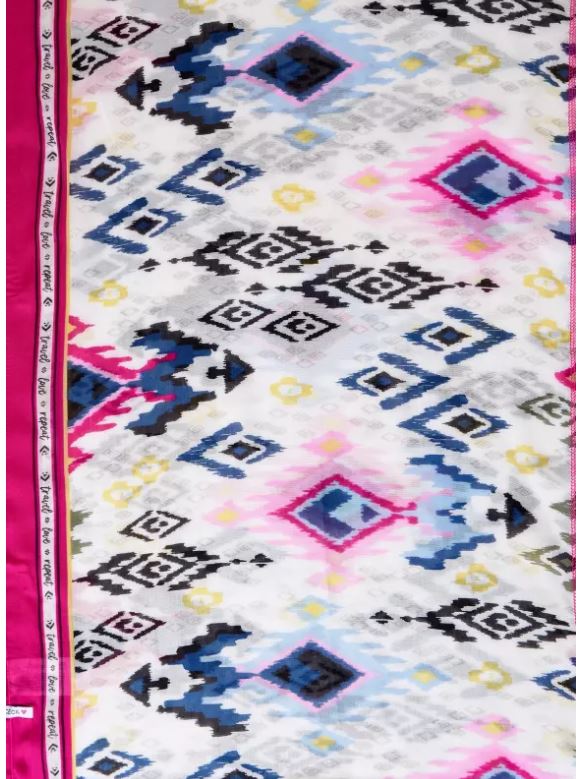 Zenni White Loop Scarf