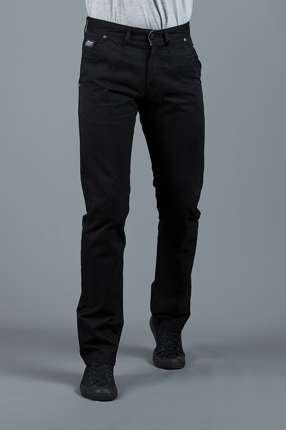 Jonnie Black Cotton Chinos