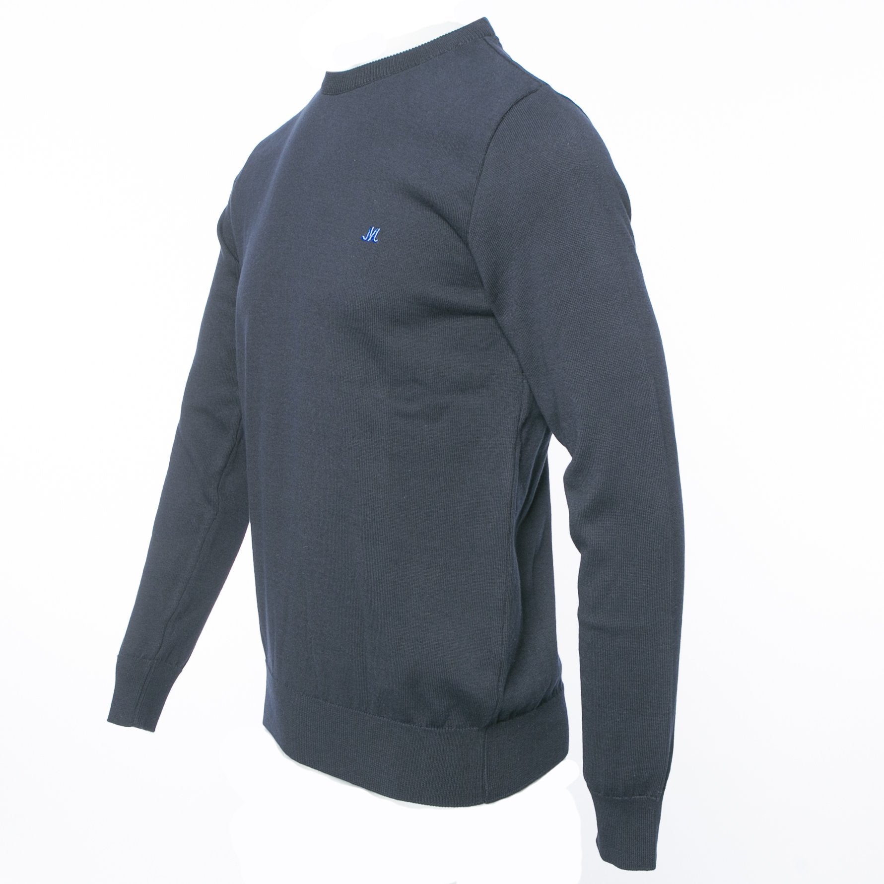 Ariana Navy Cotton Knit Top