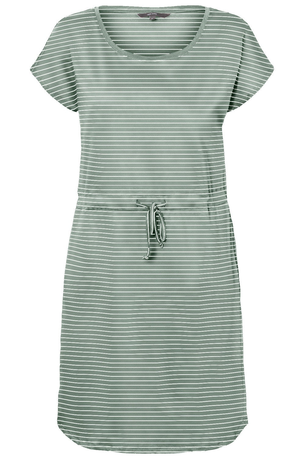 April Laurel Green Stripe T-Shirt Dress