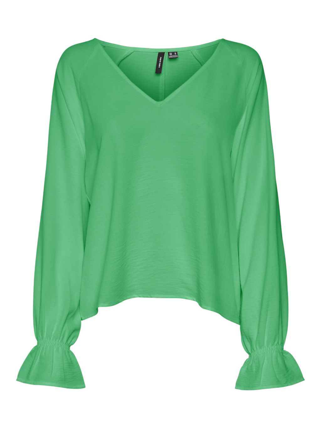 Polliana Green V Neck Blouse