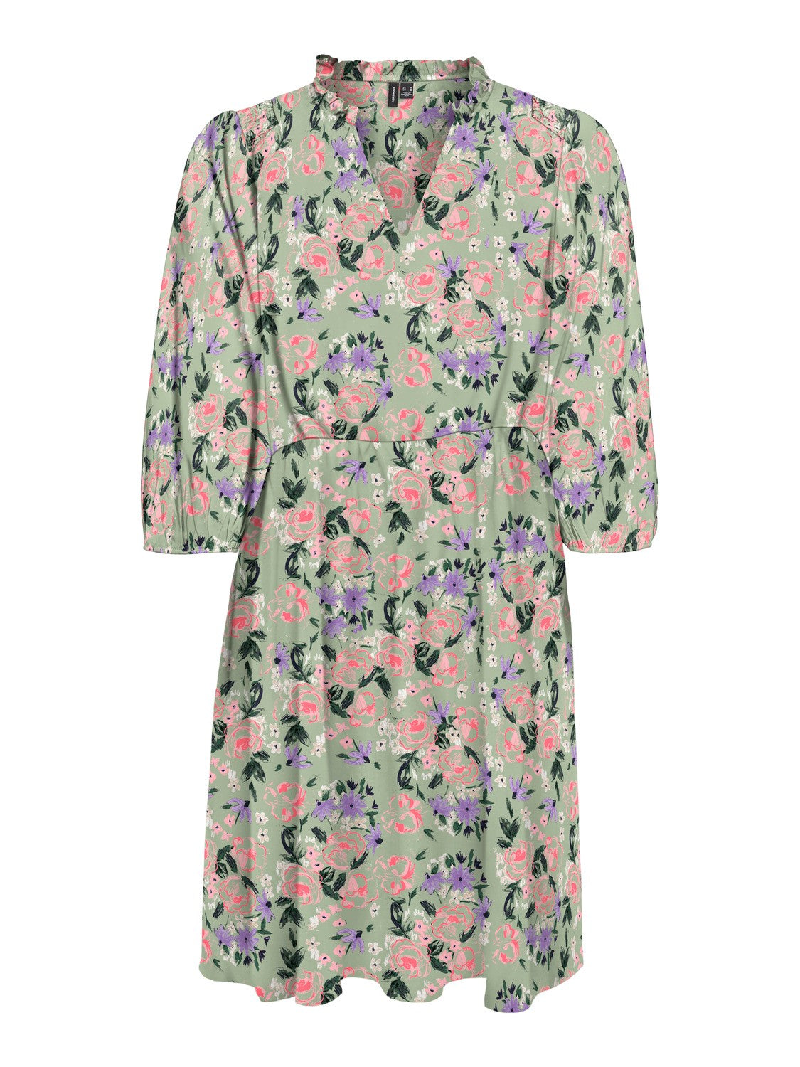 Serenity Reseda Green Floral Skater Dress